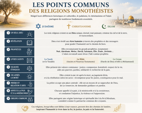 Points Communs Religions Monothéistes