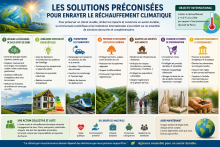 solutions préconisées pour luttrer contre le réchauffement climatique